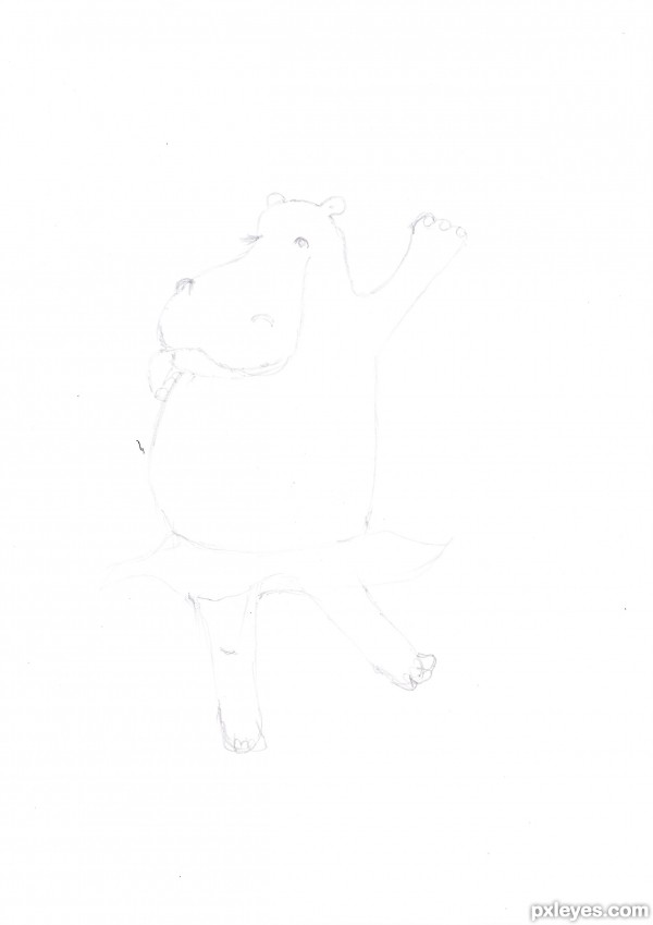 Creation of Hippo dance: Step 1